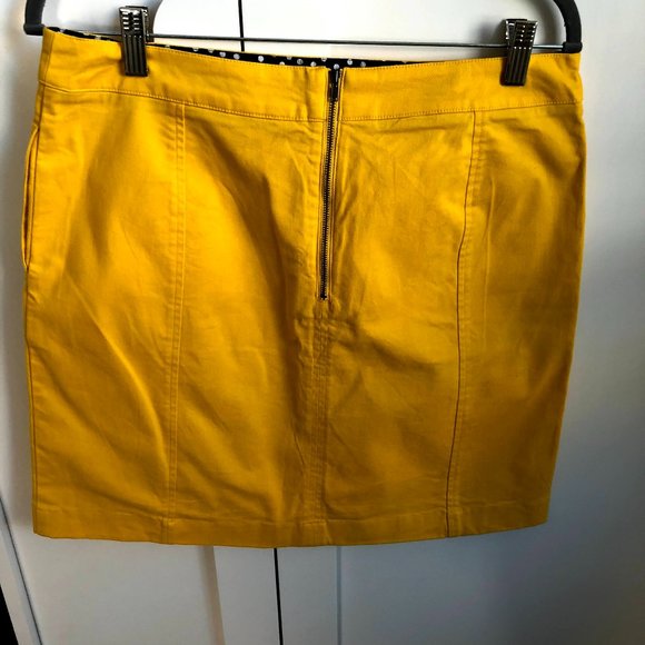 Boden Yellow Chino Skirt - Picture 4 of 5